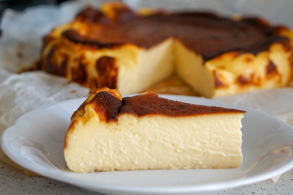 tarta de queso en freidora de aire